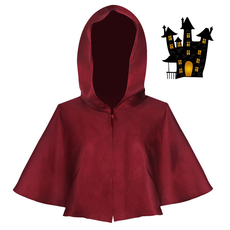 Medieval Wizard Brown Cloak with Dress Up Accessories