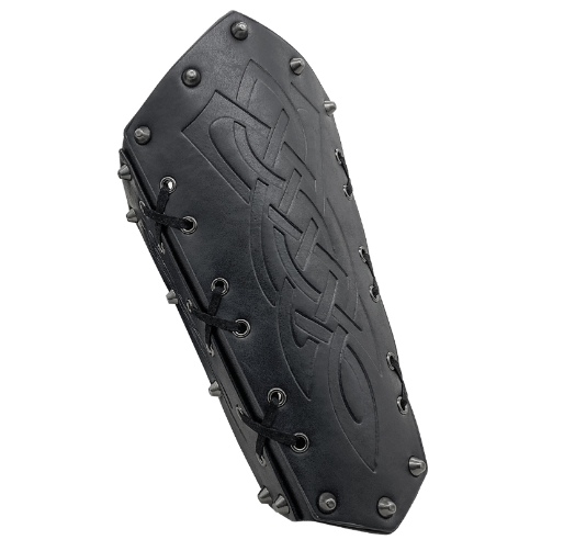 Medieval Embossed PU Leather Knight Arm Bracers