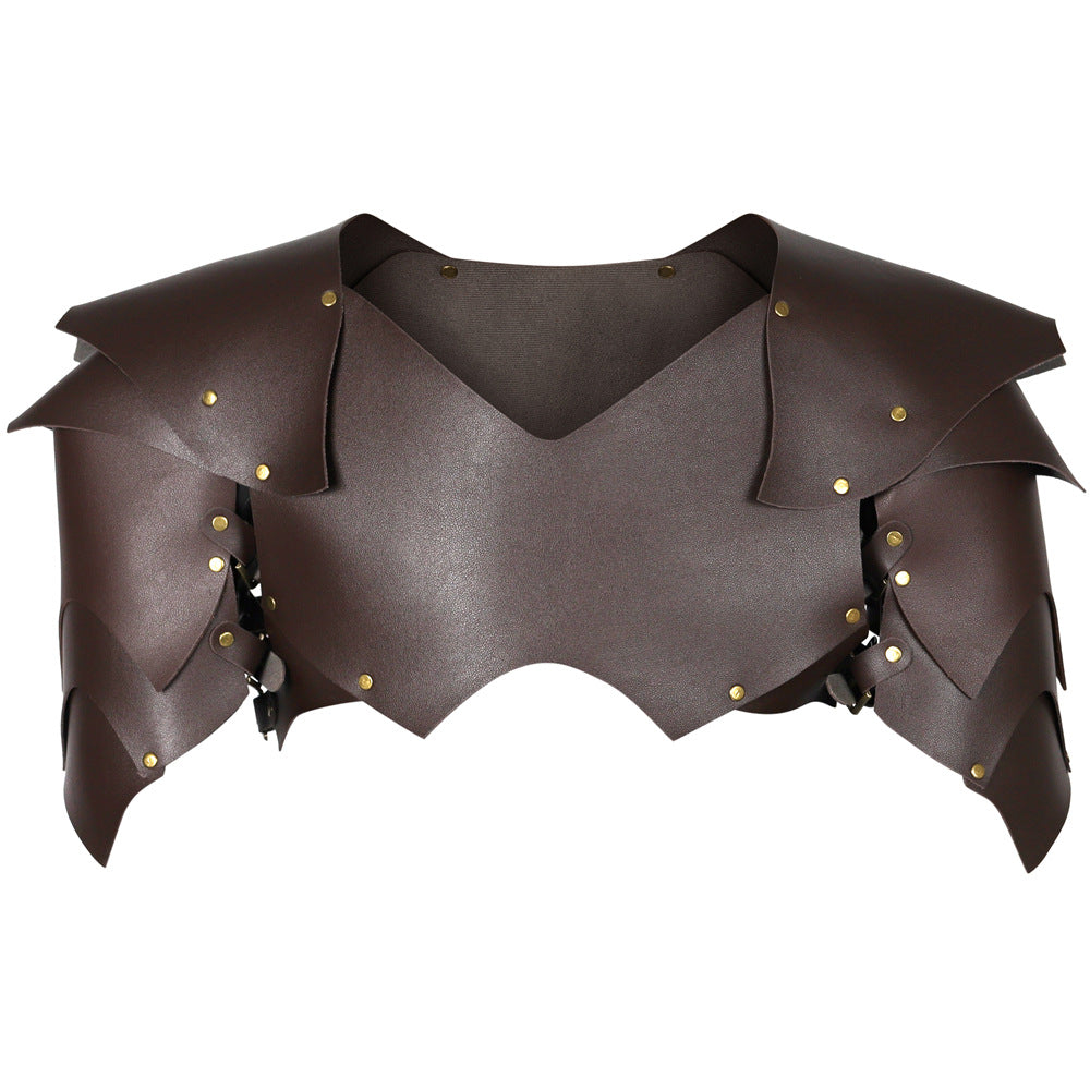 Medieval Crusader Knight Punk Leather Armor Set