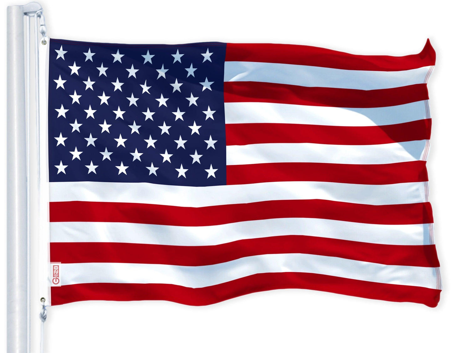 G128 Combo Pack: American USA Flag 3x5 Ft & Missouri Flag 3x5 Ft, Both Printed 150D Polyester, Indoor/Outdoor, Brass Grommets