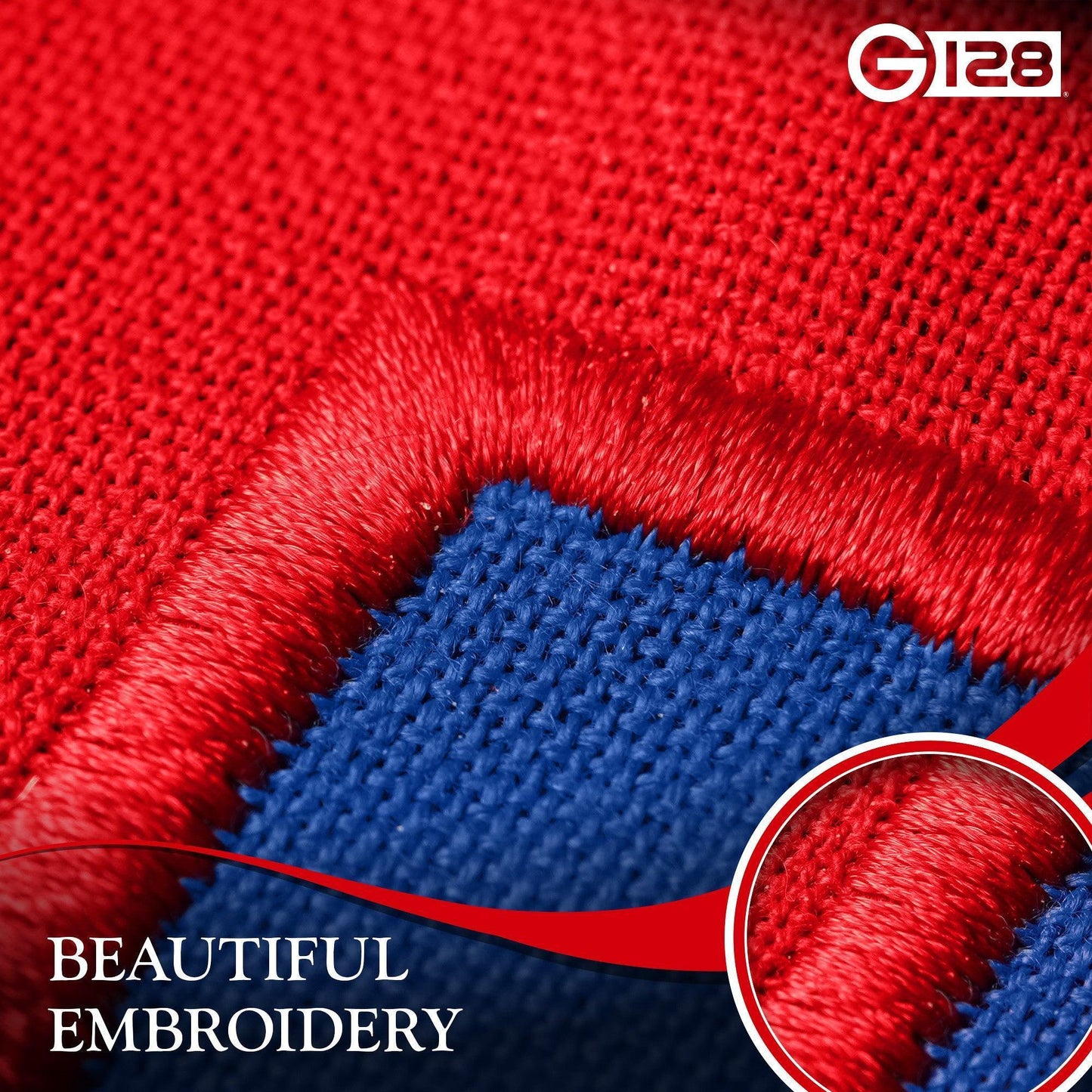 G128 Combo Pack: American USA Flag 2.5x4 Ft & Christian Flag 2.5x4 Ft, Both Embroidered SPUN Polyester, Indoor/Outdoor, Brass Grommets