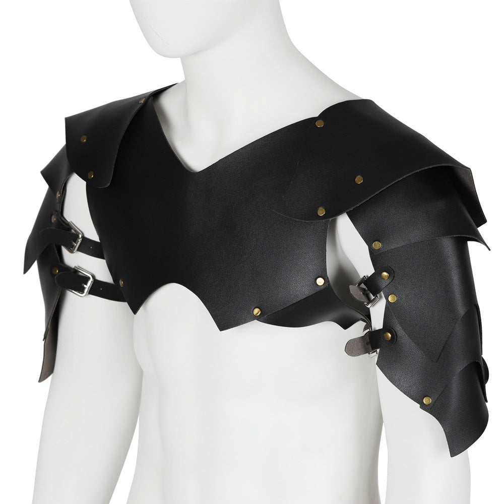 Medieval Crusader Knight Punk Leather Armor Set