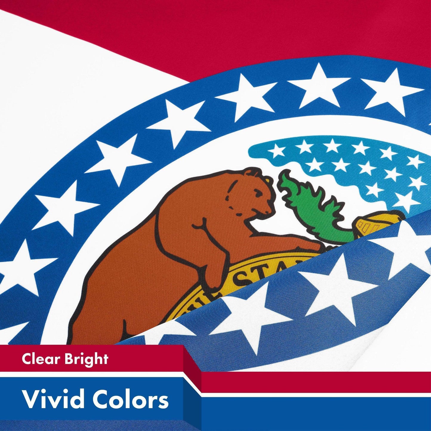 G128 Combo Pack: American USA Flag 3x5 Ft & Missouri Flag 3x5 Ft, Both Printed 150D Polyester, Indoor/Outdoor, Brass Grommets