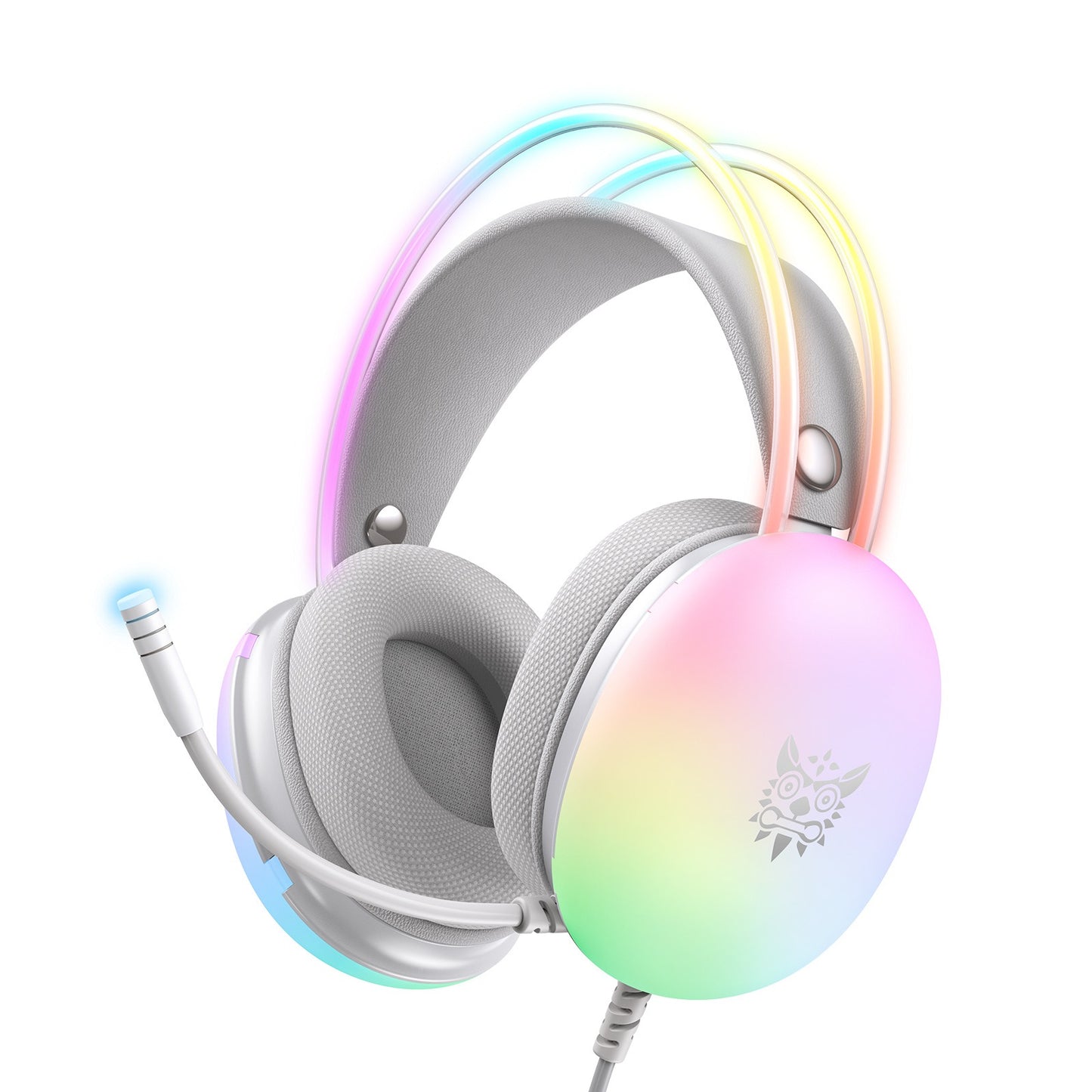 Wired RGB Gaming Headset with Microphone and Surround Sound