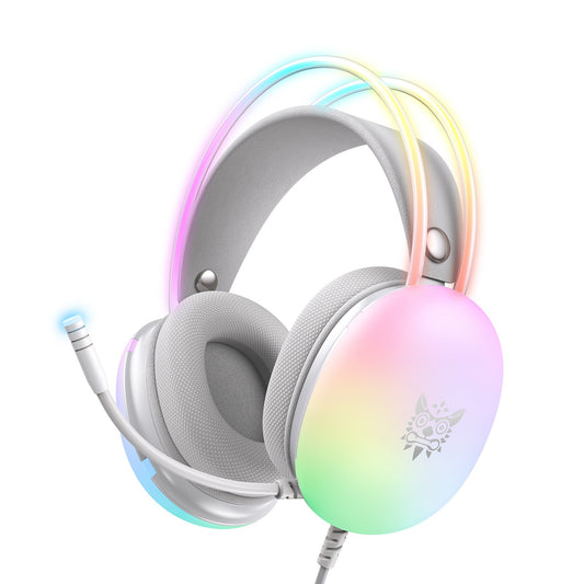Wired RGB Gaming Headset with Microphone and Surround Sound