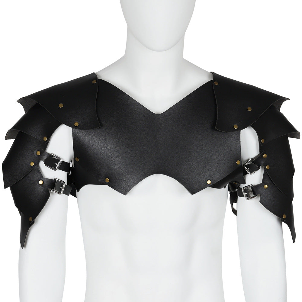 Medieval Crusader Knight Punk Leather Armor Set