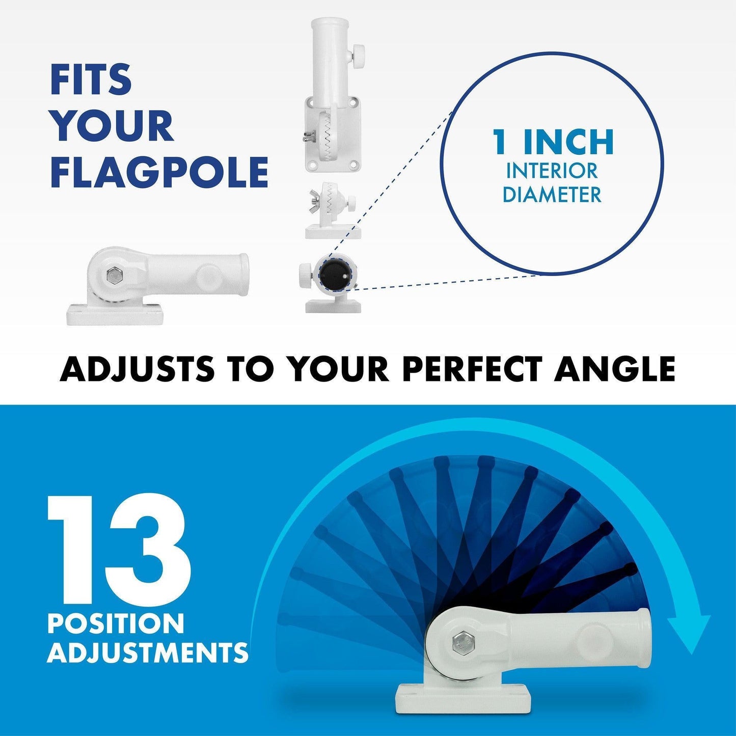 G128 Combo Pack: 6 Ft Tangle Free Spinning Flagpole (White) & No Step on Snek Cute Cartoon Flag 3x5 Ft Printed 150D Polyester, Brass Grommets (Flag Included) Aluminum Flag Pole