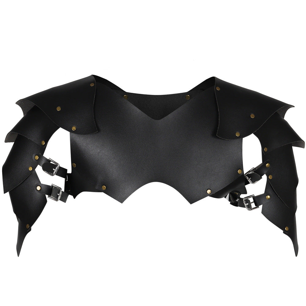 Medieval Crusader Knight Punk Leather Armor Set